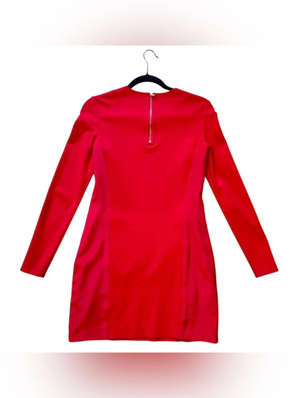 Ted Baker Red Long Sleeve Sheath Dress